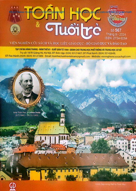 Tạp chí toán học và tuổi trẻ tháng 9 năm 2024